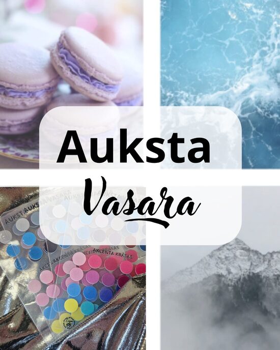 Krāsu karte - Auksta Vasara